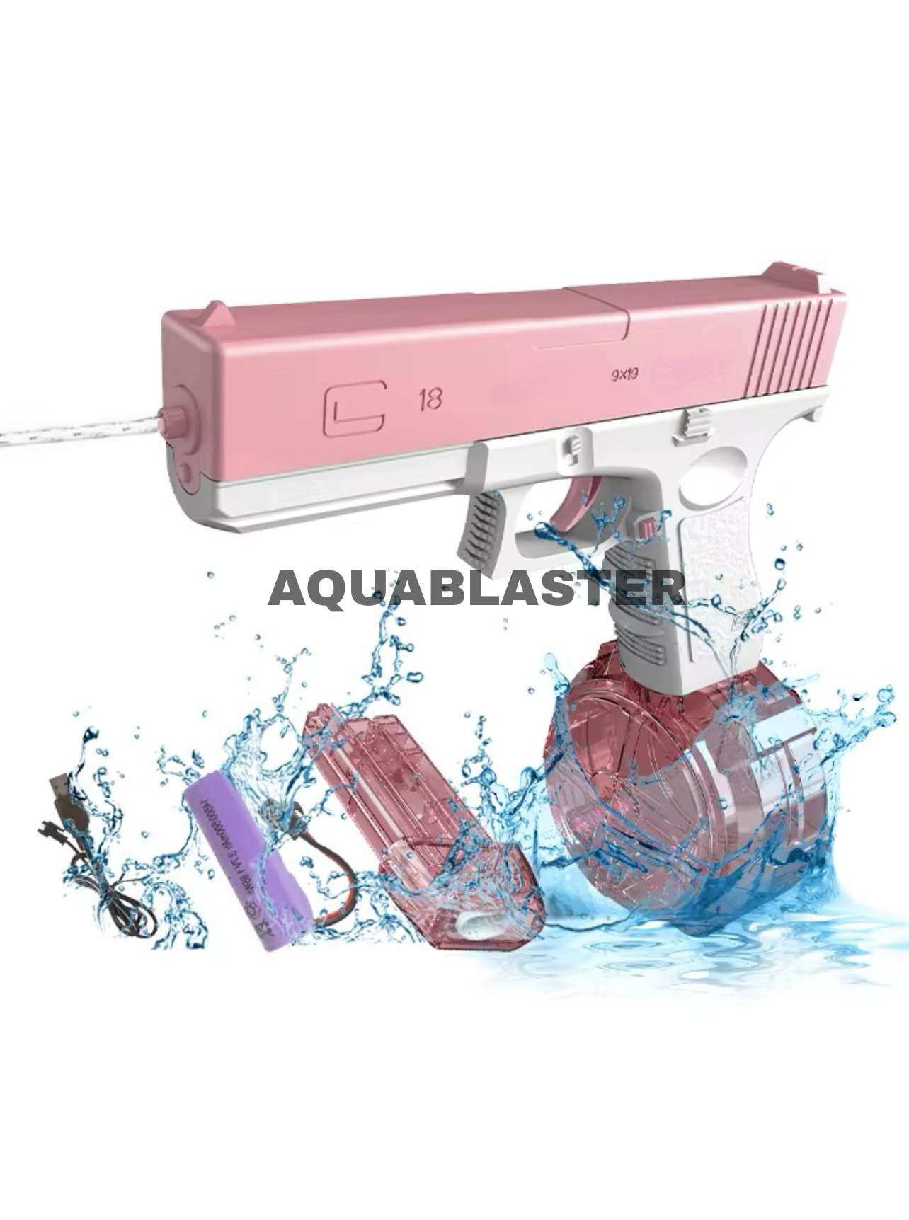 Electric Water Gun - Pink